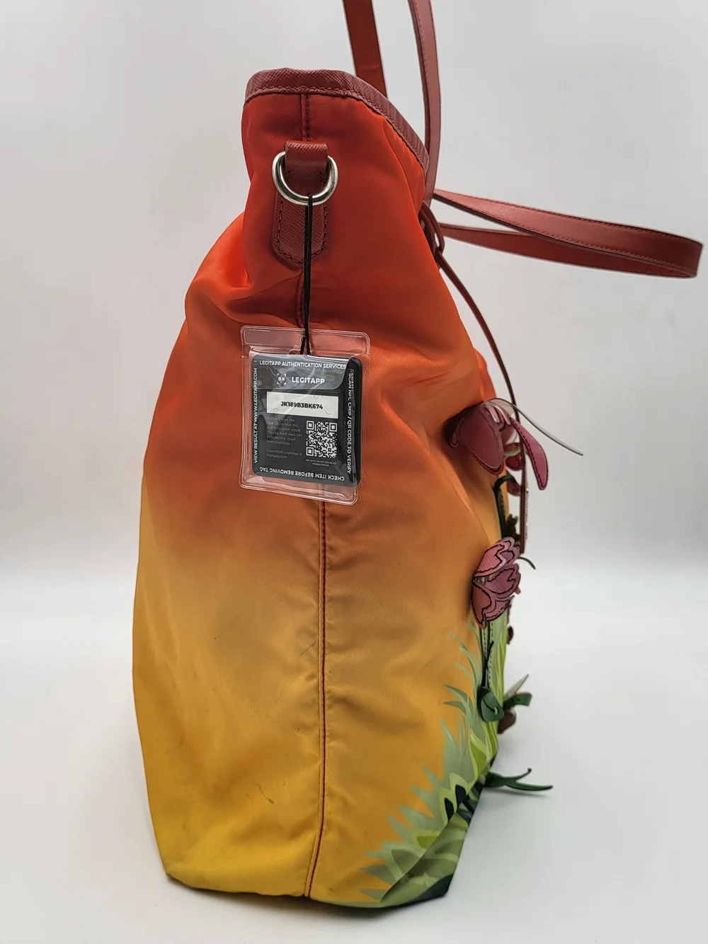 PRADA Saffiano Limited Edition Flowery Garden City Tote Bag Authentic w/COA - Picture 4 of 16